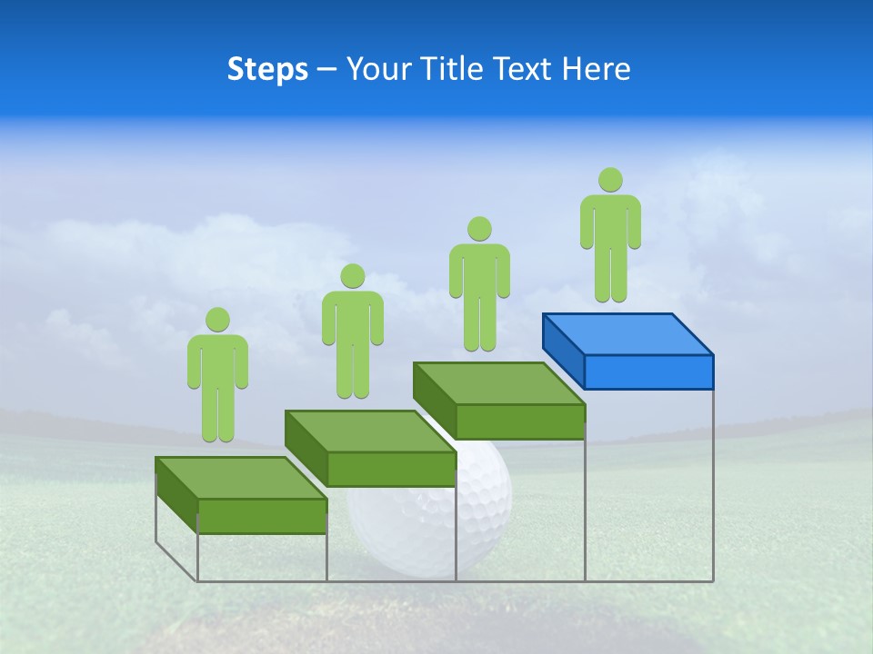 Gear Success Golfer PowerPoint Template