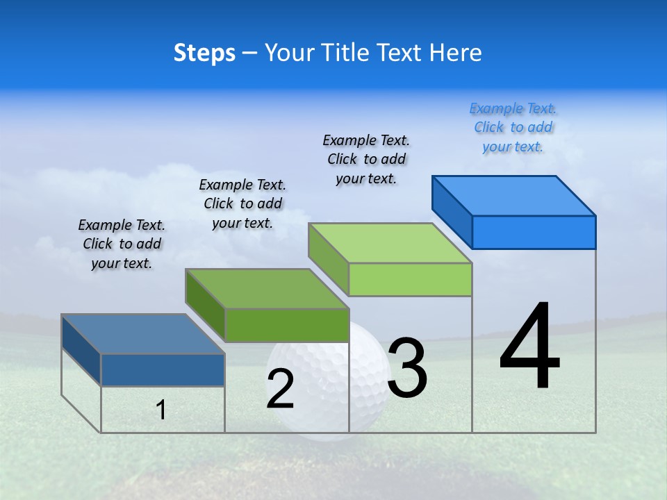 Gear Success Golfer PowerPoint Template