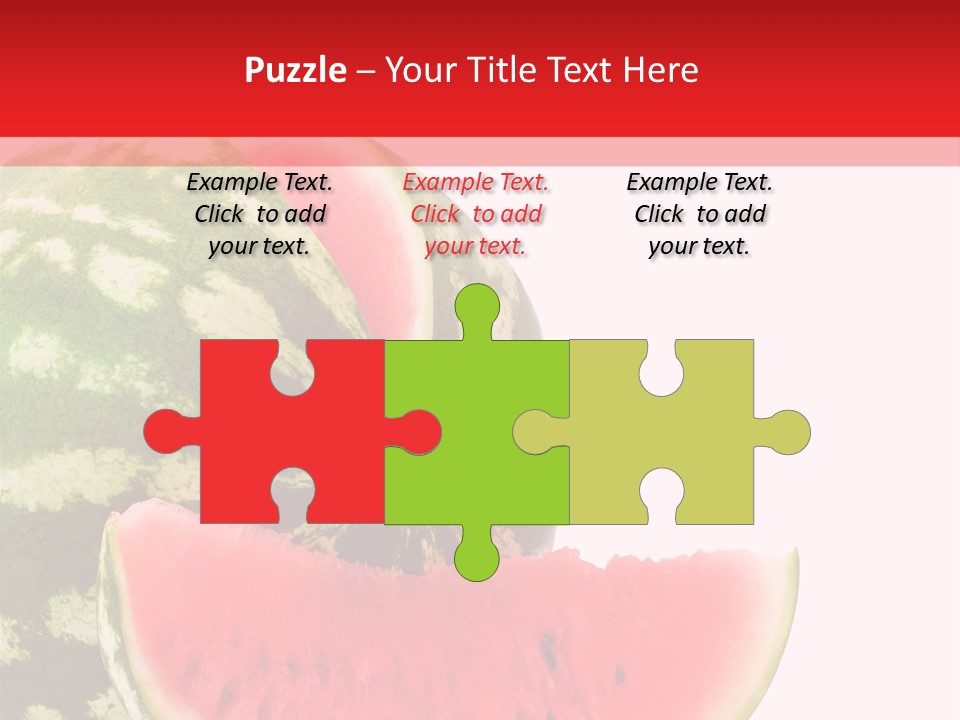 Watermelon Stock PowerPoint Template