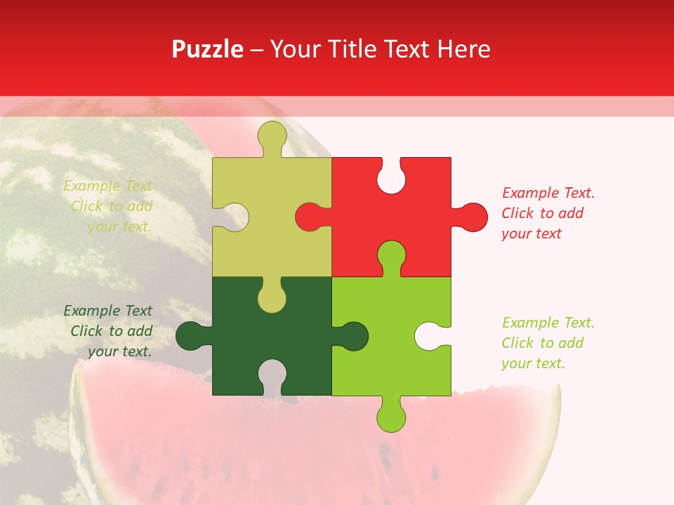 Watermelon Stock PowerPoint Template