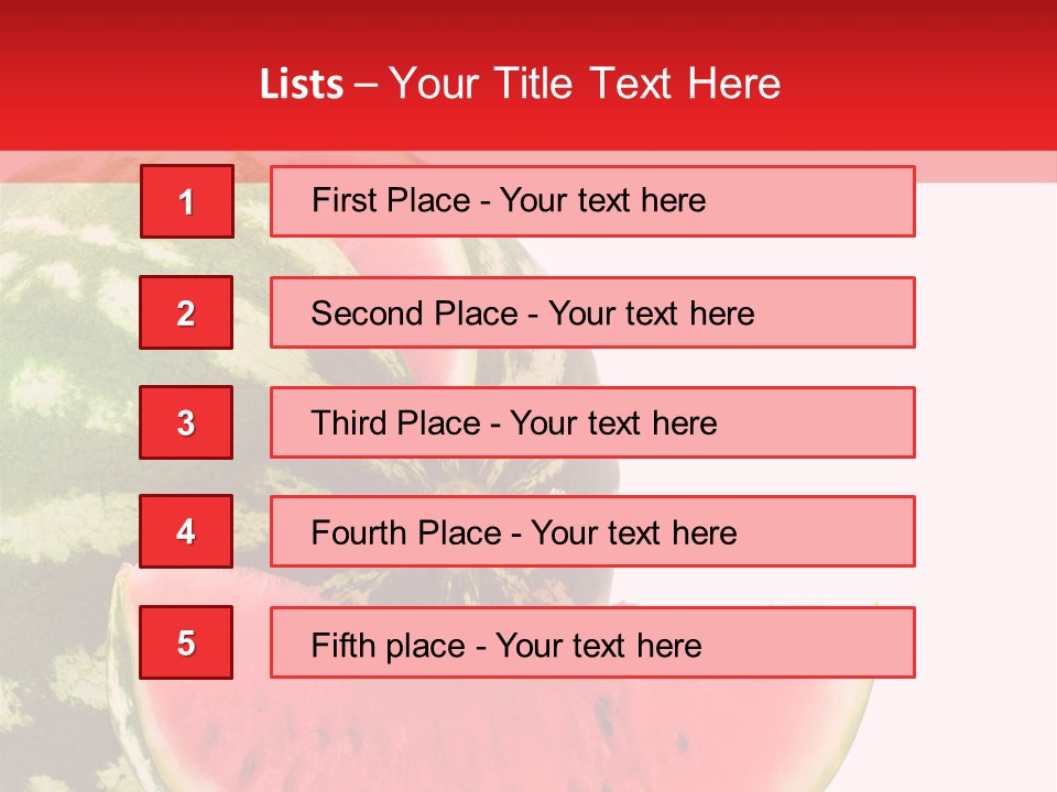 Watermelon Stock PowerPoint Template