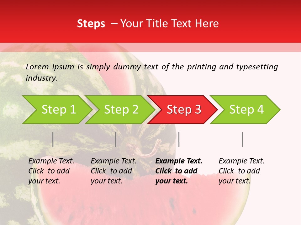 Watermelon Stock PowerPoint Template