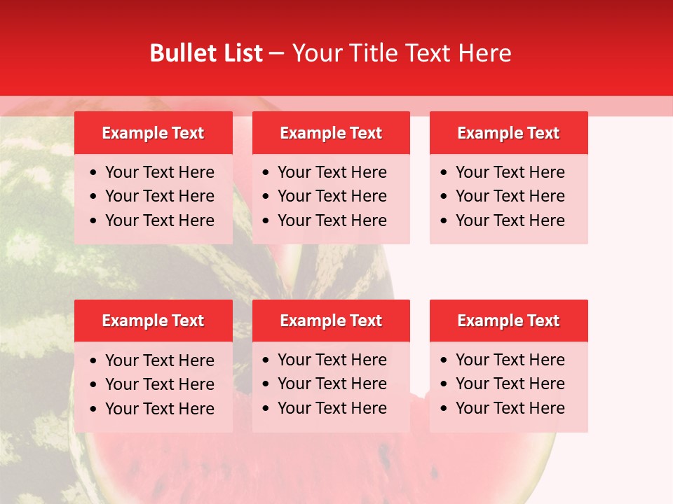 Watermelon Stock PowerPoint Template