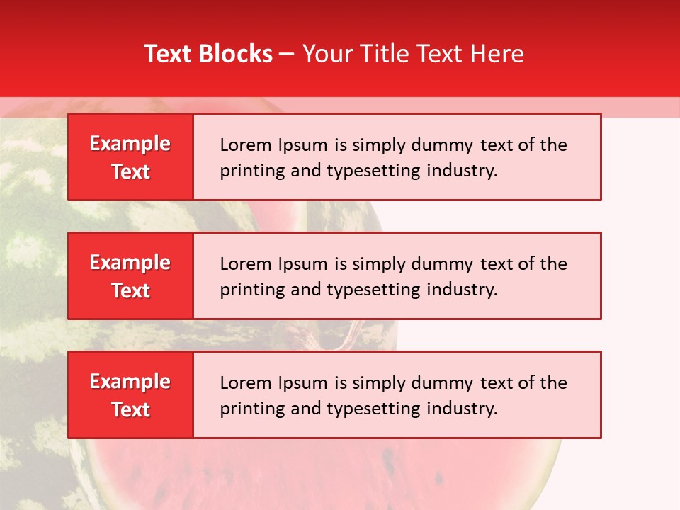 Watermelon Stock PowerPoint Template