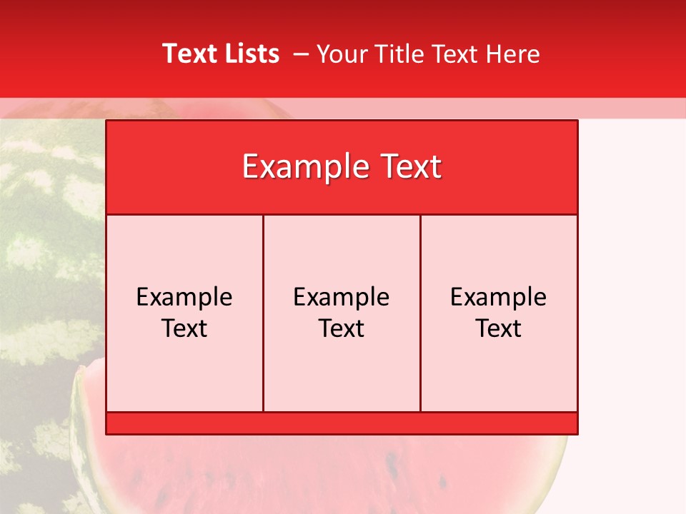 Watermelon Stock PowerPoint Template