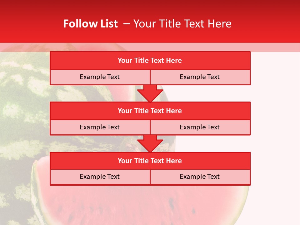 Watermelon Stock PowerPoint Template