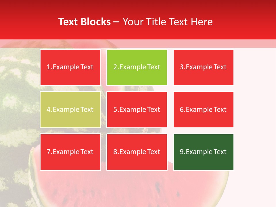 Watermelon Stock PowerPoint Template
