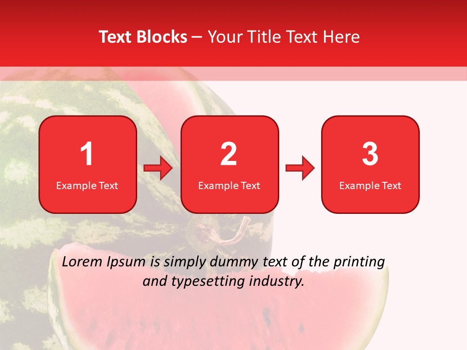 Watermelon Stock PowerPoint Template