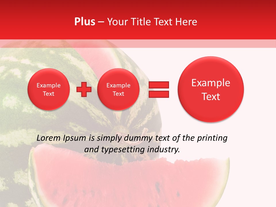 Watermelon Stock PowerPoint Template