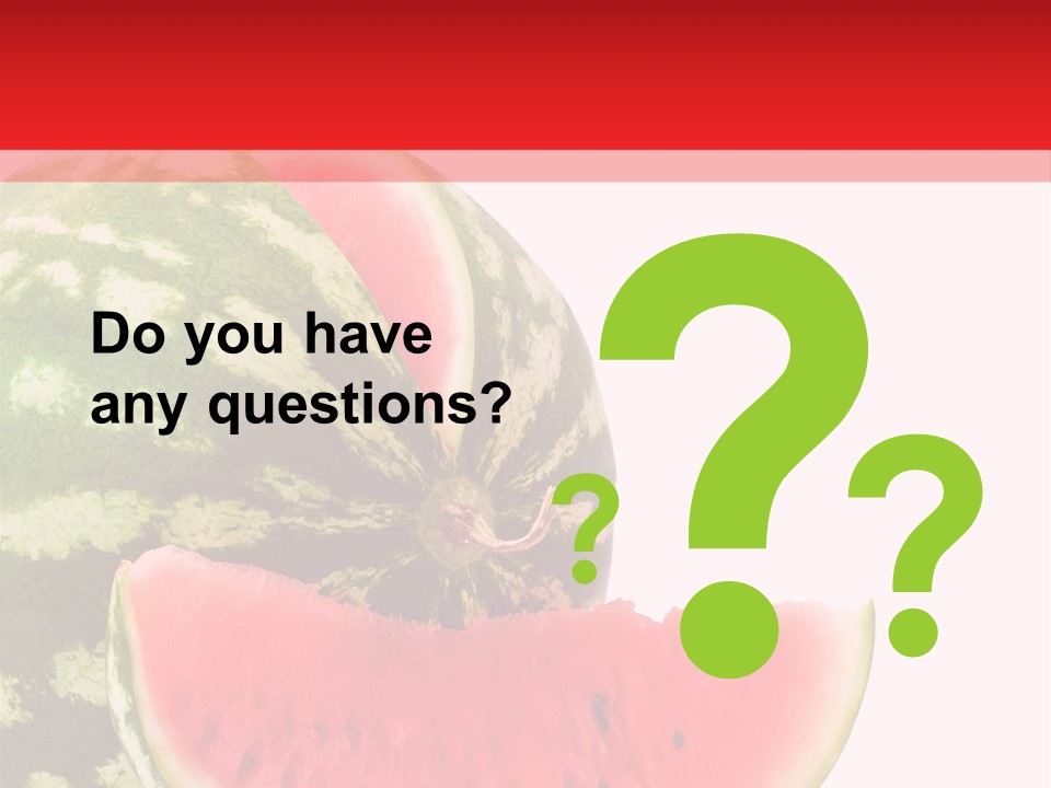 Watermelon Stock PowerPoint Template