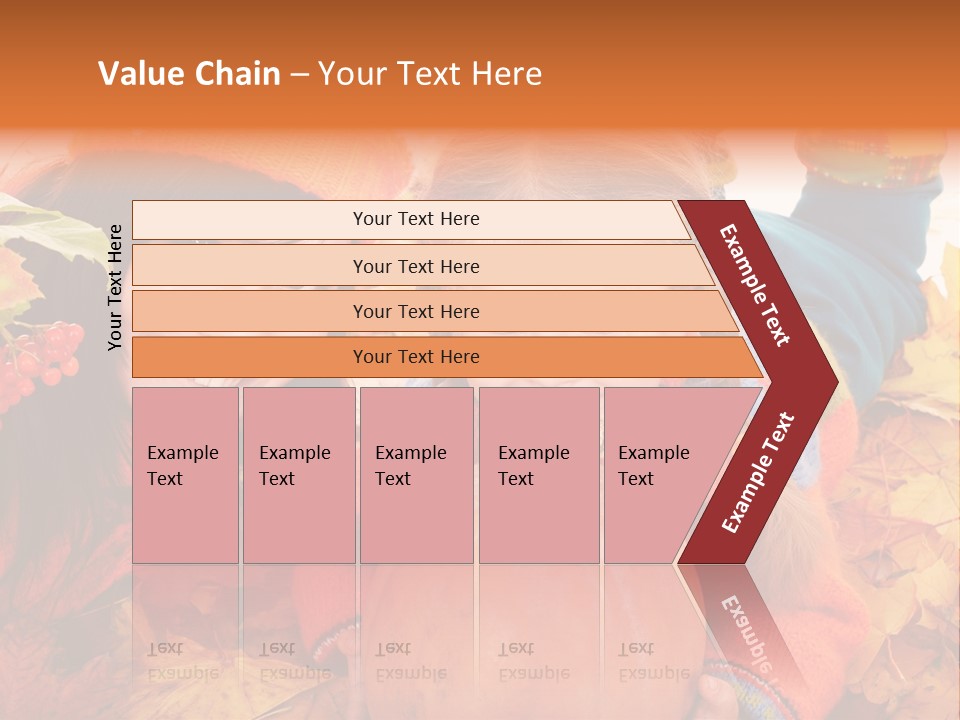 Happy Family In Autumn PowerPoint Template