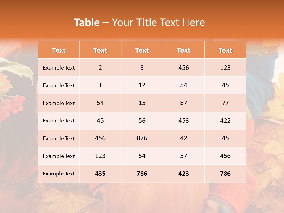 Happy Family In Autumn PowerPoint Template