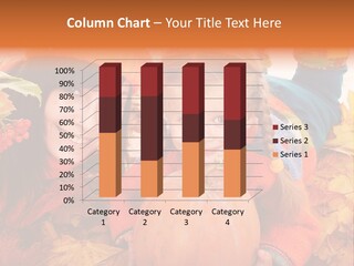 Happy Family In Autumn PowerPoint Template