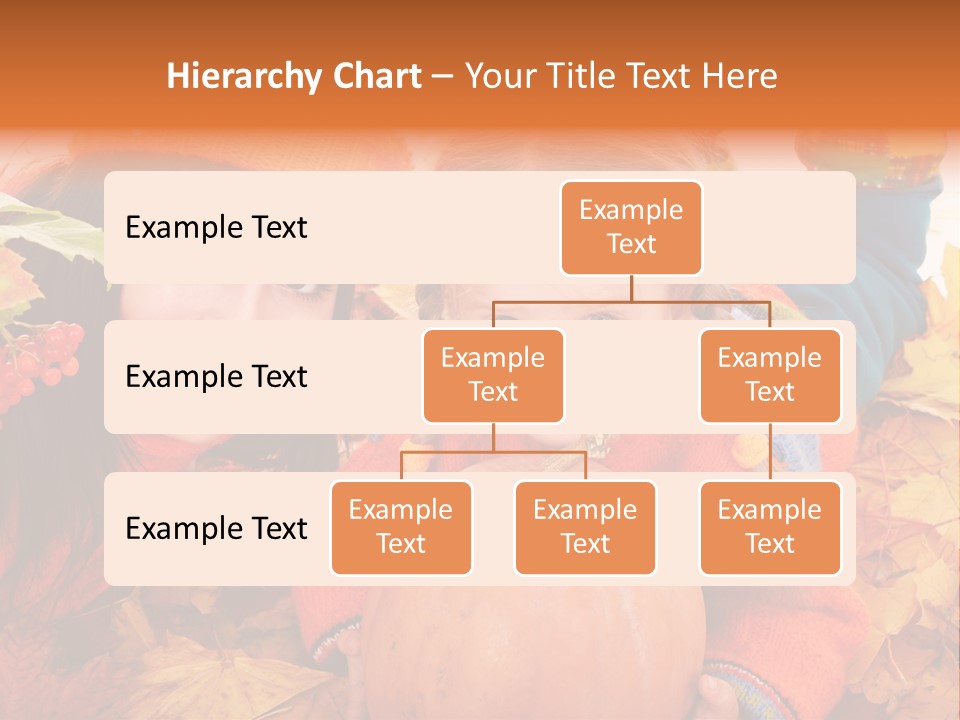 Happy Family In Autumn PowerPoint Template