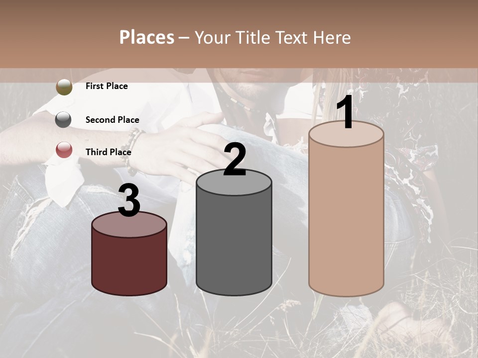 Hippie Couple PowerPoint Template