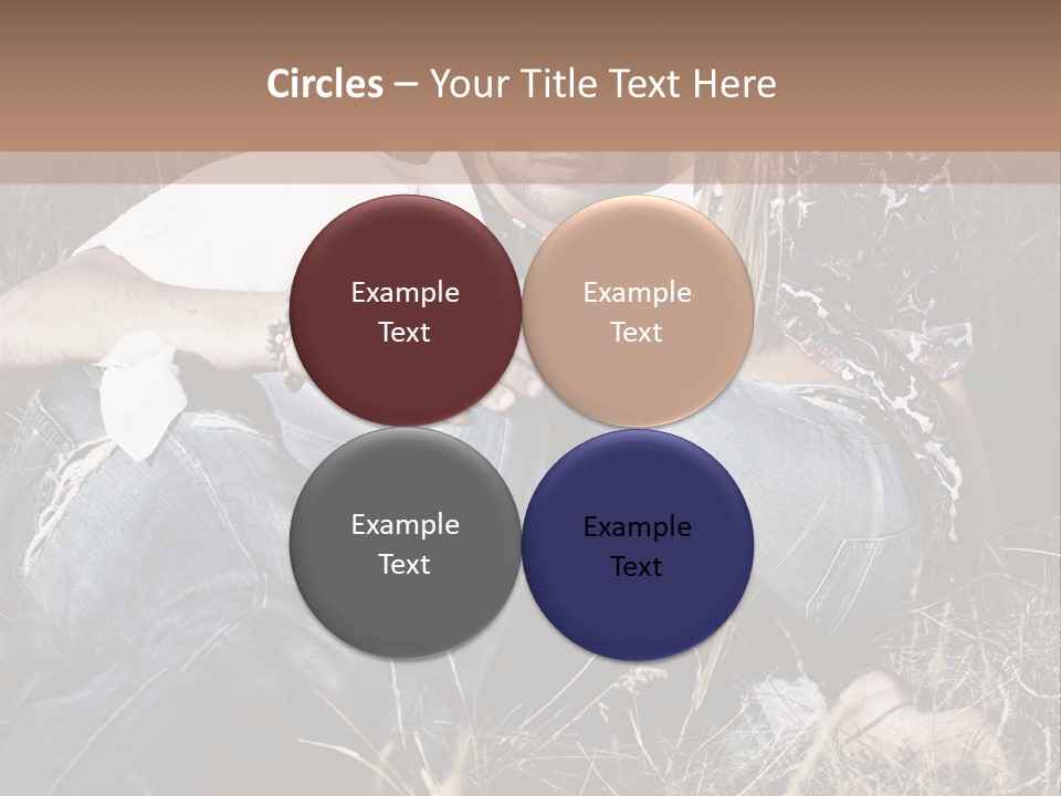 Hippie Couple PowerPoint Template