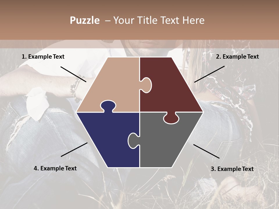 Hippie Couple PowerPoint Template