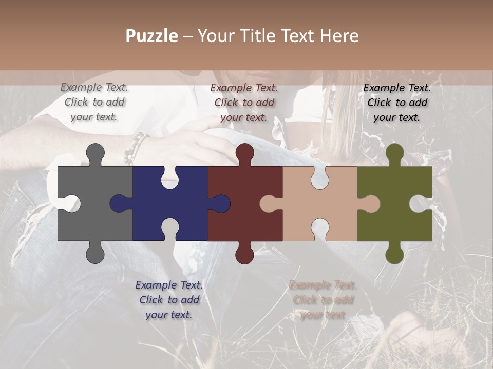 Hippie Couple PowerPoint Template