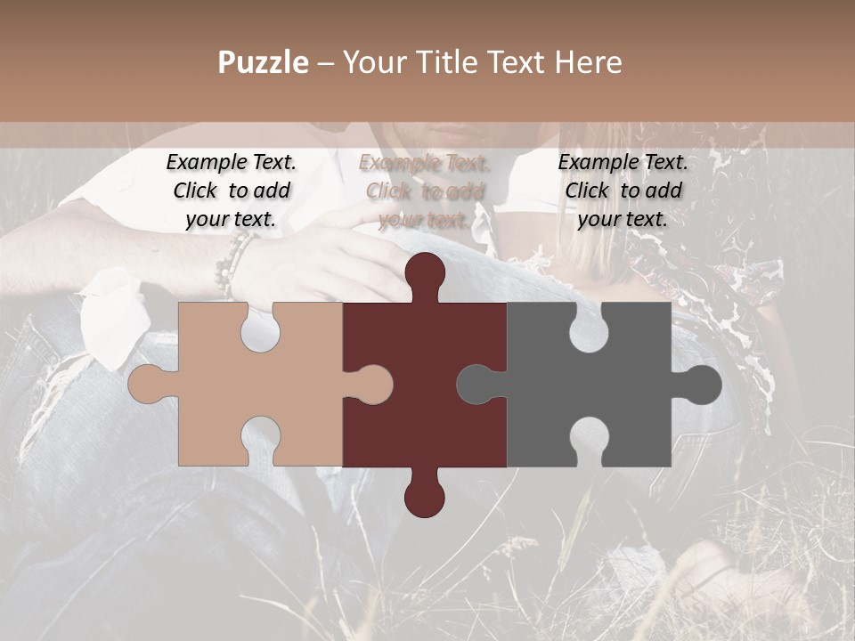 Hippie Couple PowerPoint Template