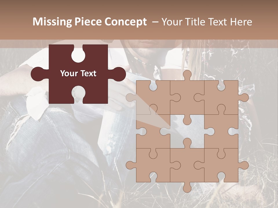 Hippie Couple PowerPoint Template