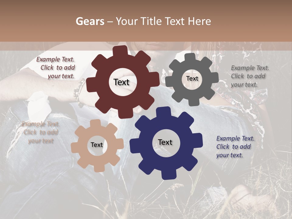 Hippie Couple PowerPoint Template