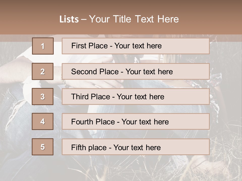 Hippie Couple PowerPoint Template