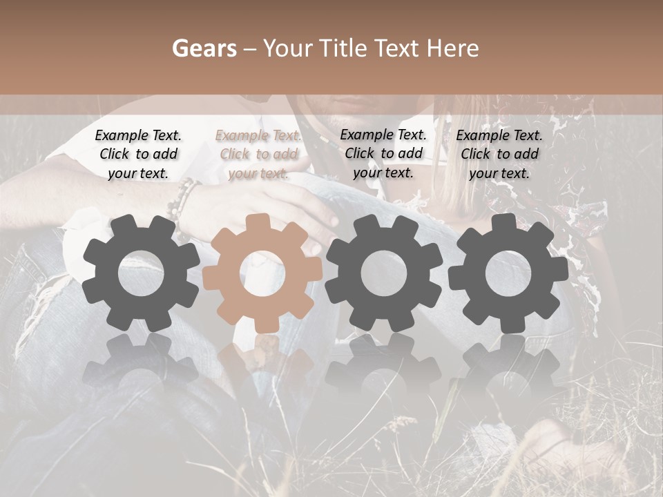 Hippie Couple PowerPoint Template