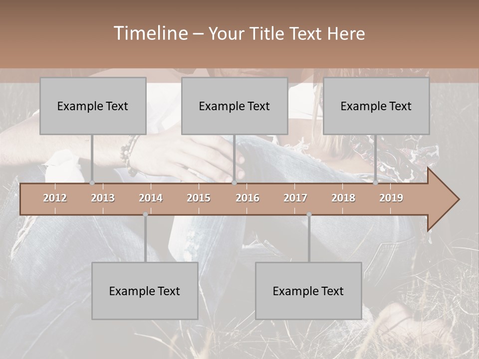 Hippie Couple PowerPoint Template
