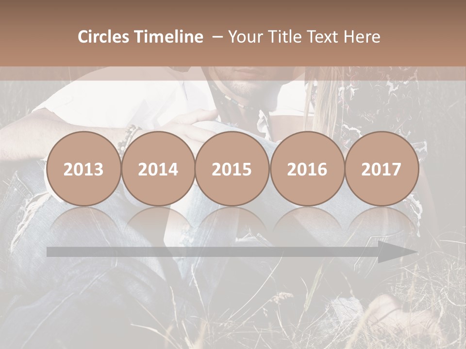 Hippie Couple PowerPoint Template