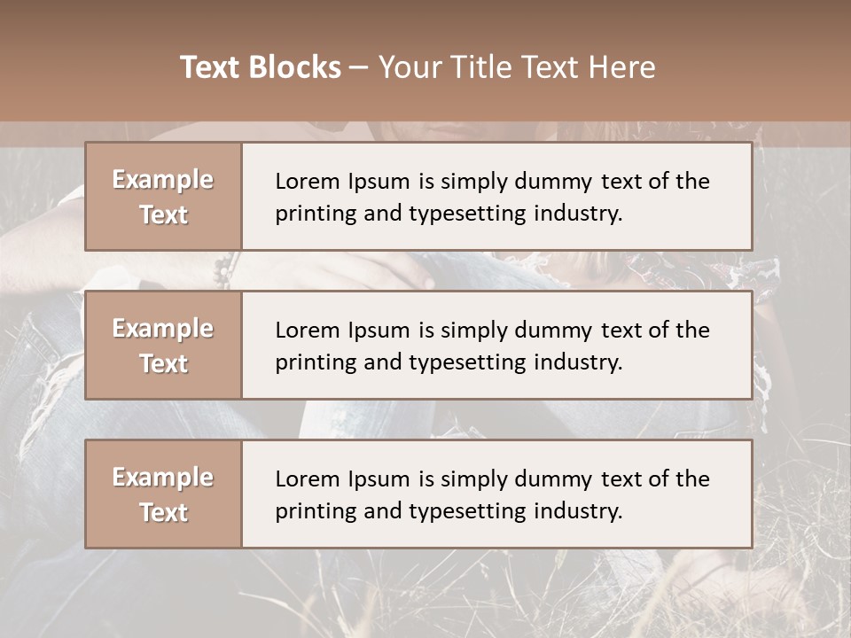Hippie Couple PowerPoint Template