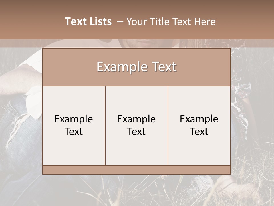Hippie Couple PowerPoint Template
