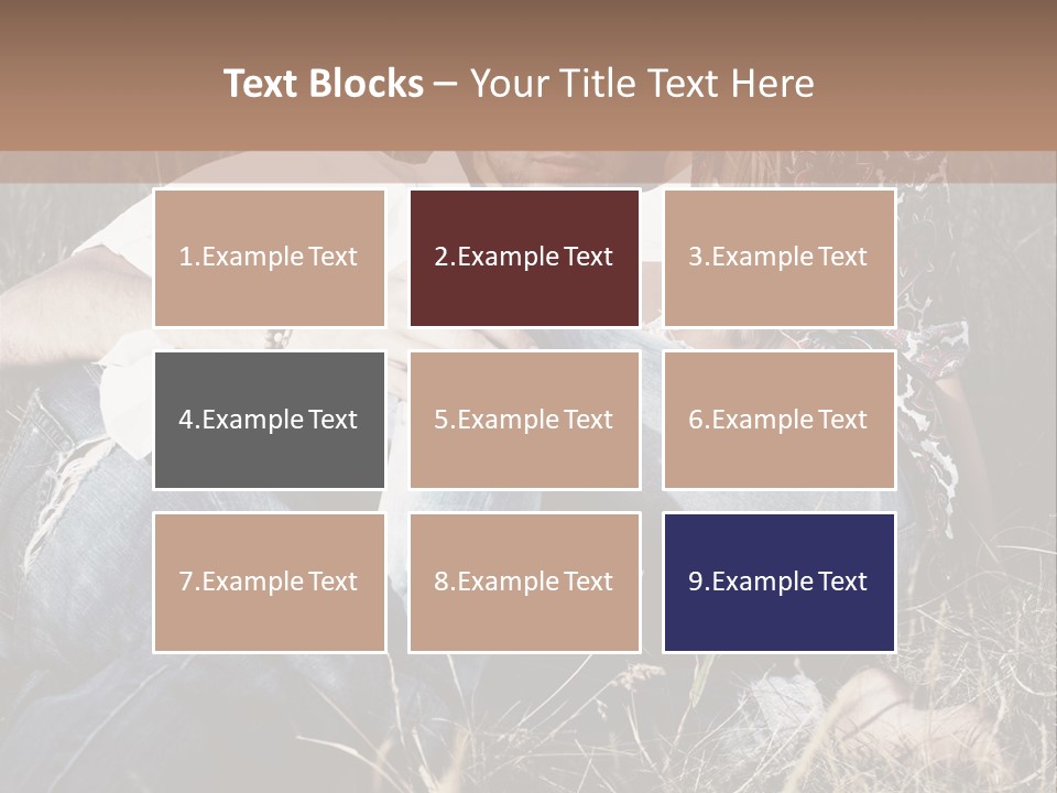 Hippie Couple PowerPoint Template