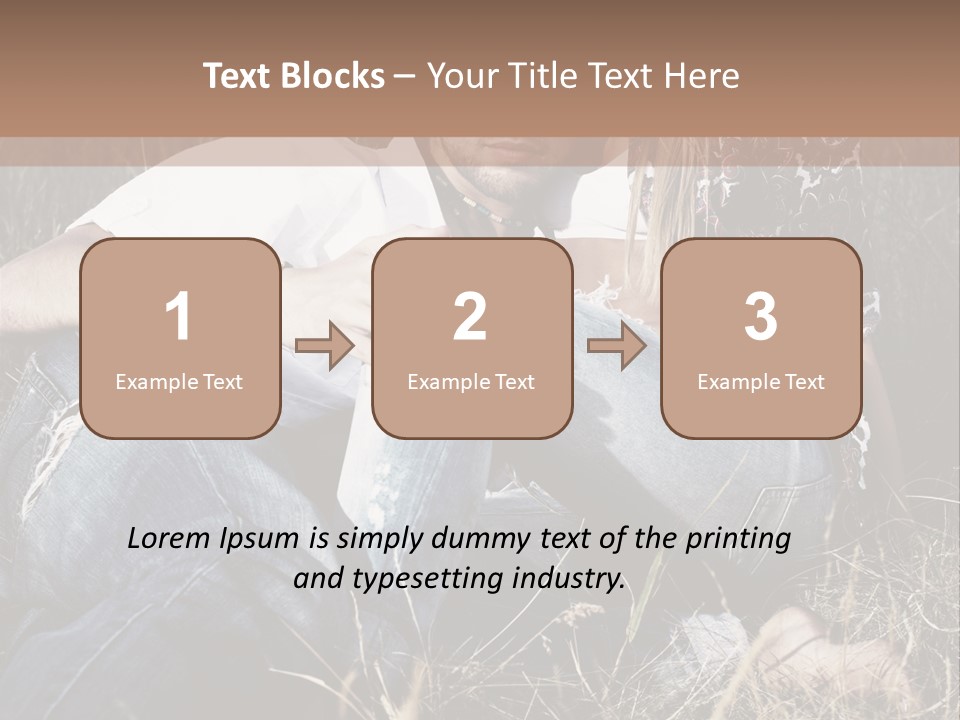 Hippie Couple PowerPoint Template
