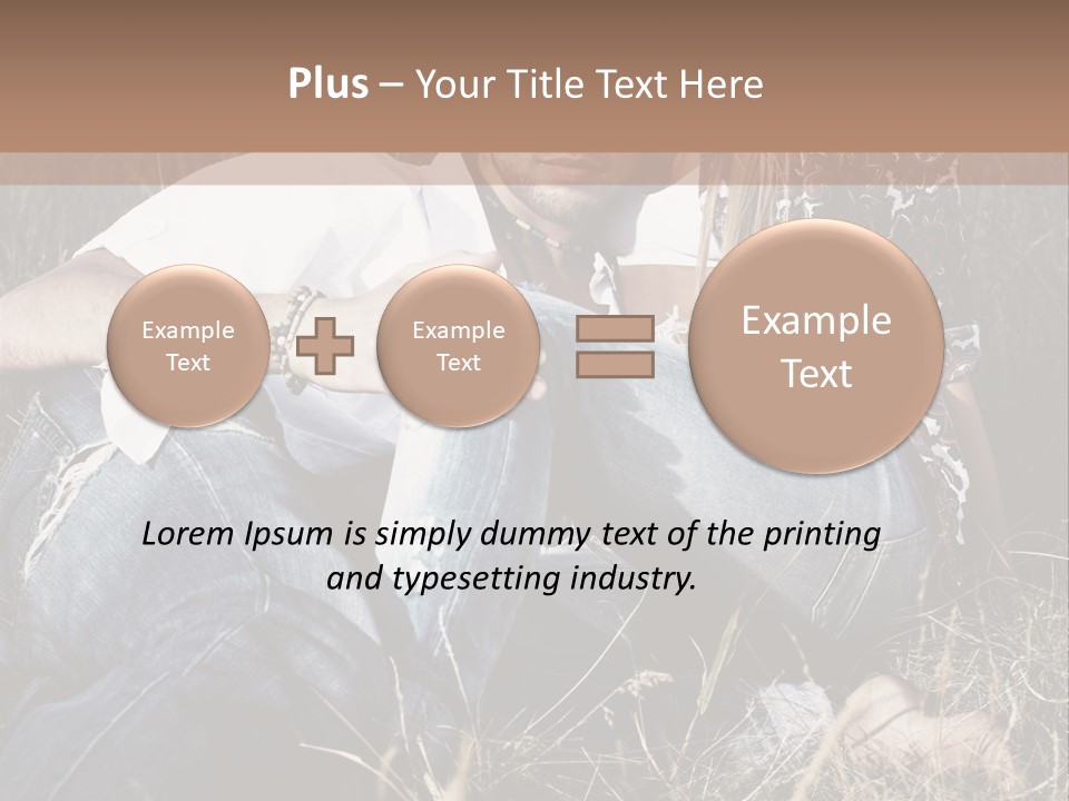 Hippie Couple PowerPoint Template