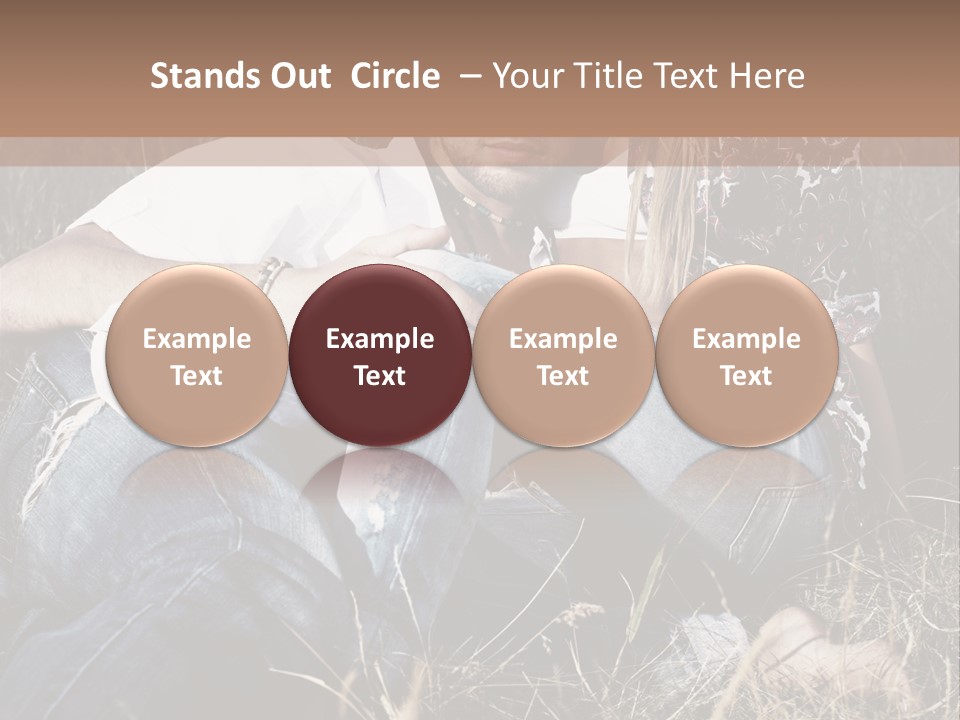 Hippie Couple PowerPoint Template