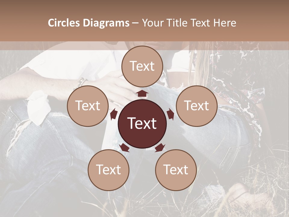 Hippie Couple PowerPoint Template