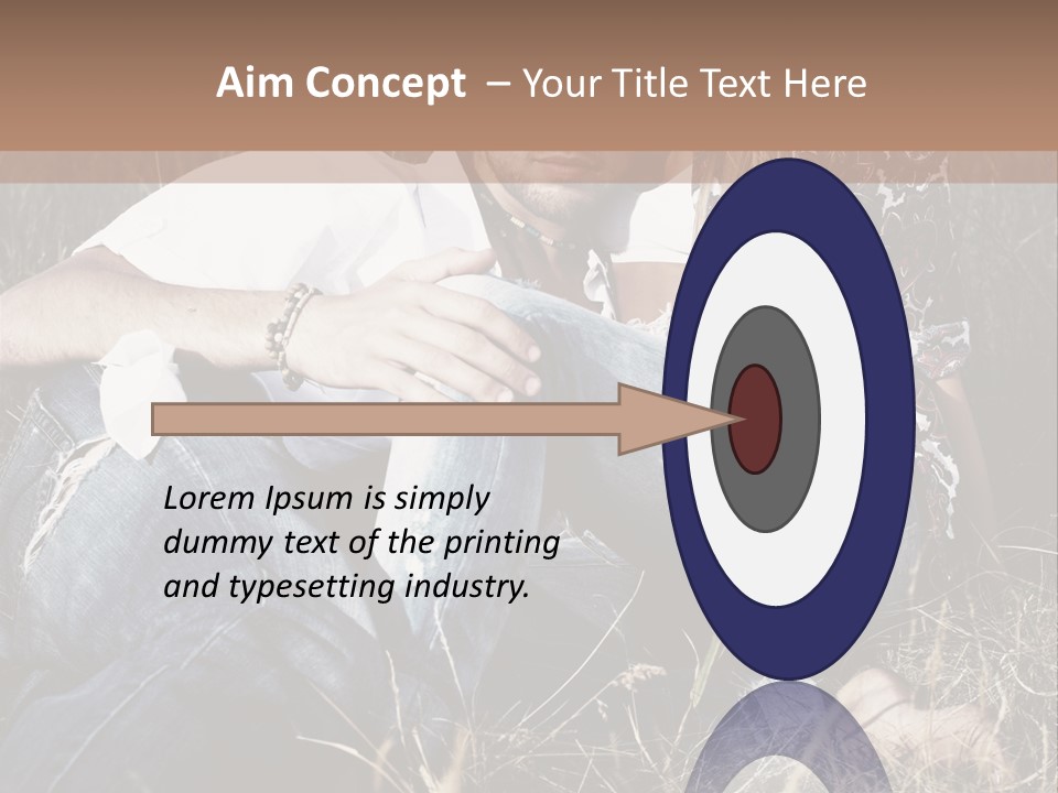 Hippie Couple PowerPoint Template