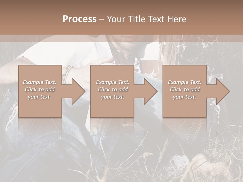 Hippie Couple PowerPoint Template