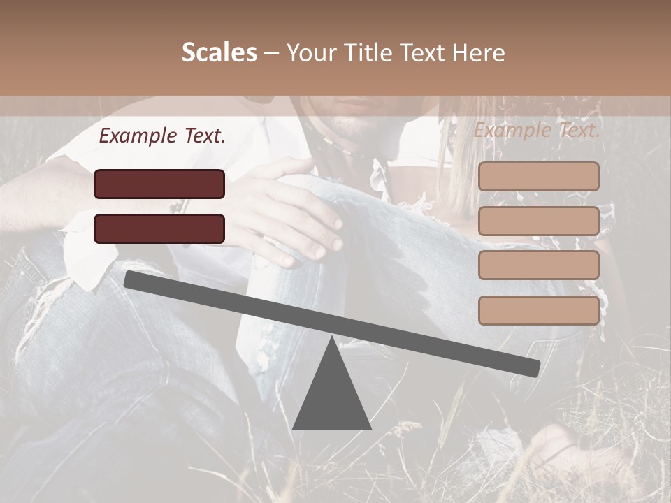 Hippie Couple PowerPoint Template