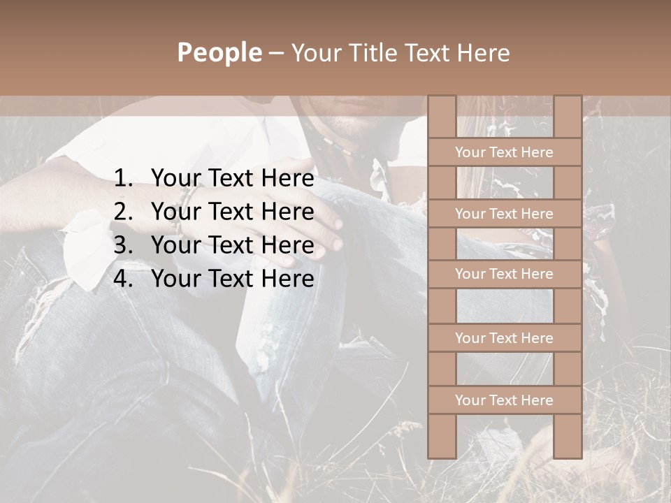 Hippie Couple PowerPoint Template