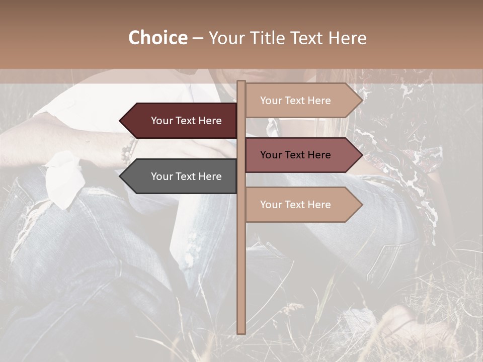 Hippie Couple PowerPoint Template