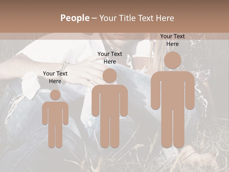 Hippie Couple PowerPoint Template