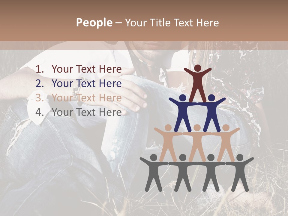 Hippie Couple PowerPoint Template