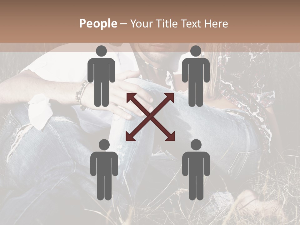 Hippie Couple PowerPoint Template