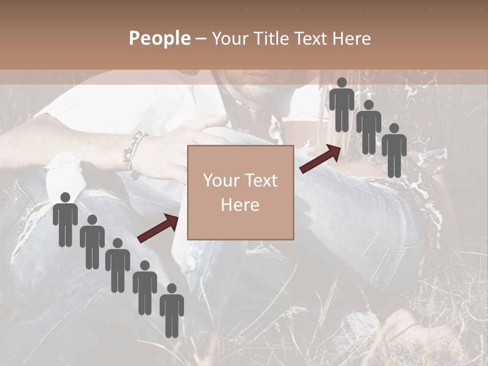 Hippie Couple PowerPoint Template