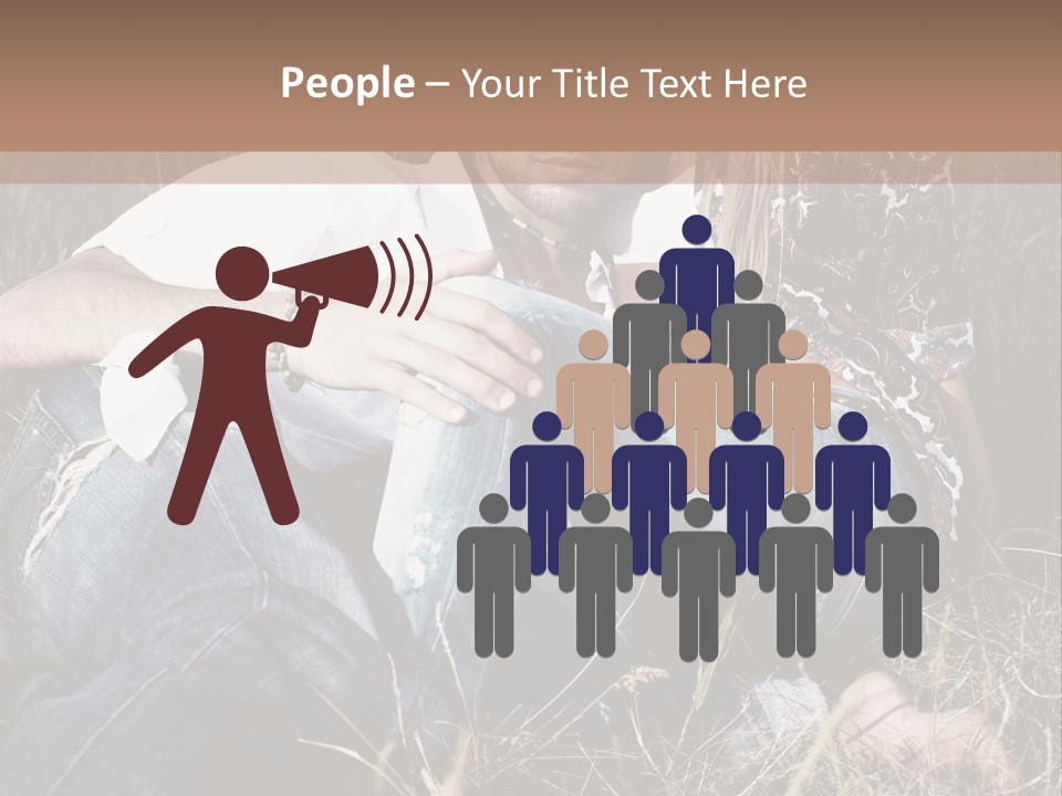 Hippie Couple PowerPoint Template