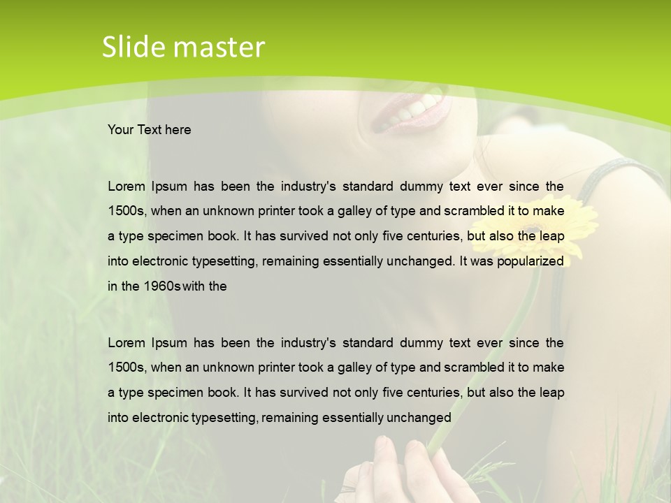 Care Y Girl PowerPoint Template