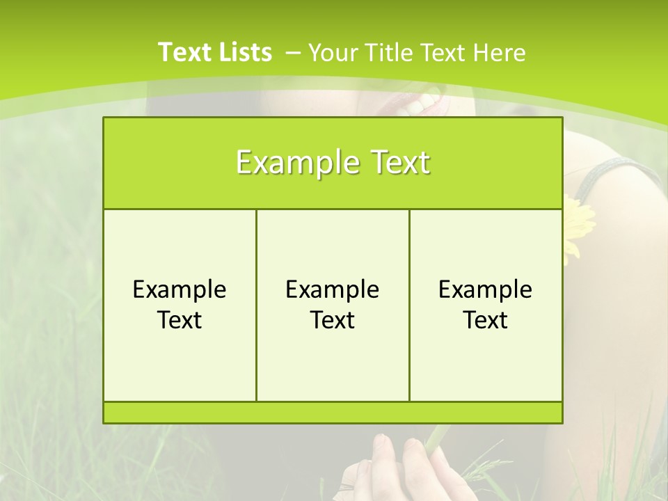 Care Y Girl PowerPoint Template