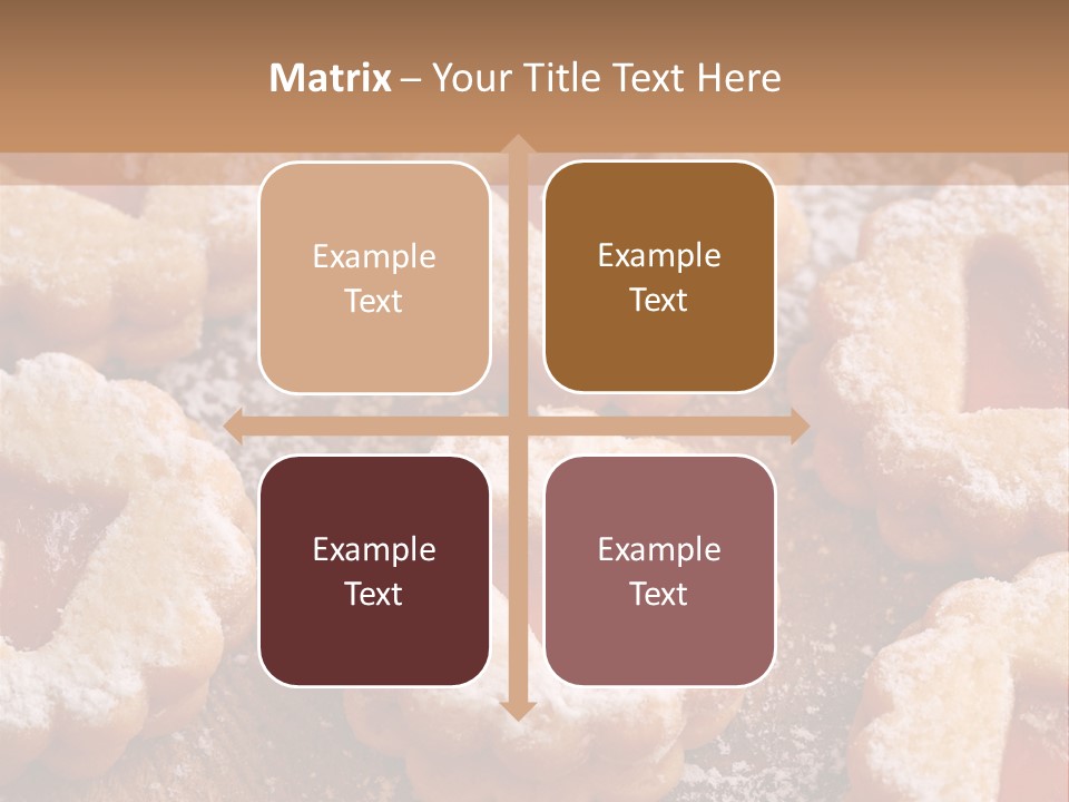Dolcini A Forma Di Cuore PowerPoint Template