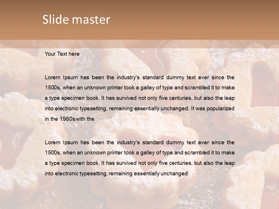 Dolcini A Forma Di Cuore PowerPoint Template